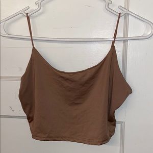 Yeezys inspired nude cropped tank